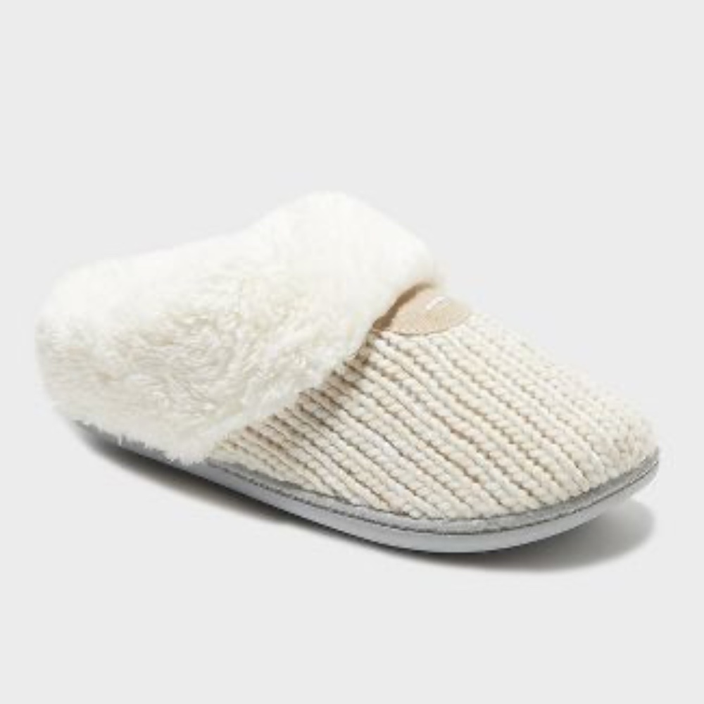 Dluxe by Dearfoams Oatmeal Heather Clog Slippers